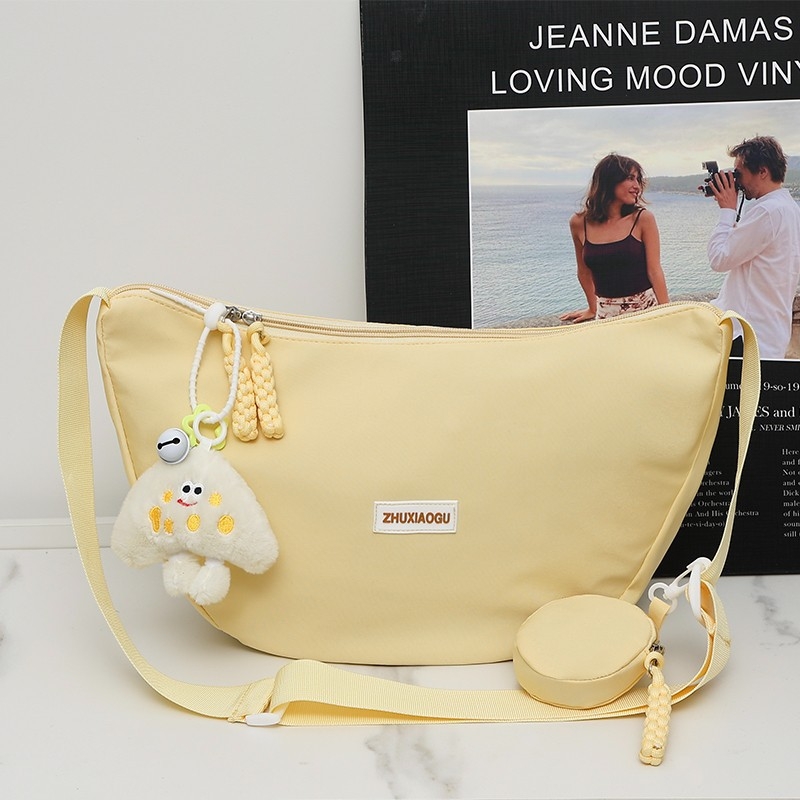 2025 nyári dumpling-stílusú crossbody táska, kicsi, sokoldalú, japán ihletésű minimalist dizájn mindennapi használatra