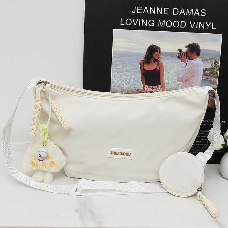 2025 nyári dumpling-stílusú crossbody táska, kicsi, sokoldalú, japán ihletésű minimalist dizájn mindennapi használatra