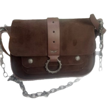 Női kis négyszögletes táska szegecsekkel és lánccal, váll- vagy crossbody pánttal, utcai stílusú sokoldalú táska