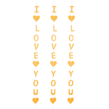 Love You διακοσμητικά κρεμαστά για τη Γιορτή του Αγίου Βαλεντίνου, για γάμους και πάρτι — πανό για 21ο γενέθλιο