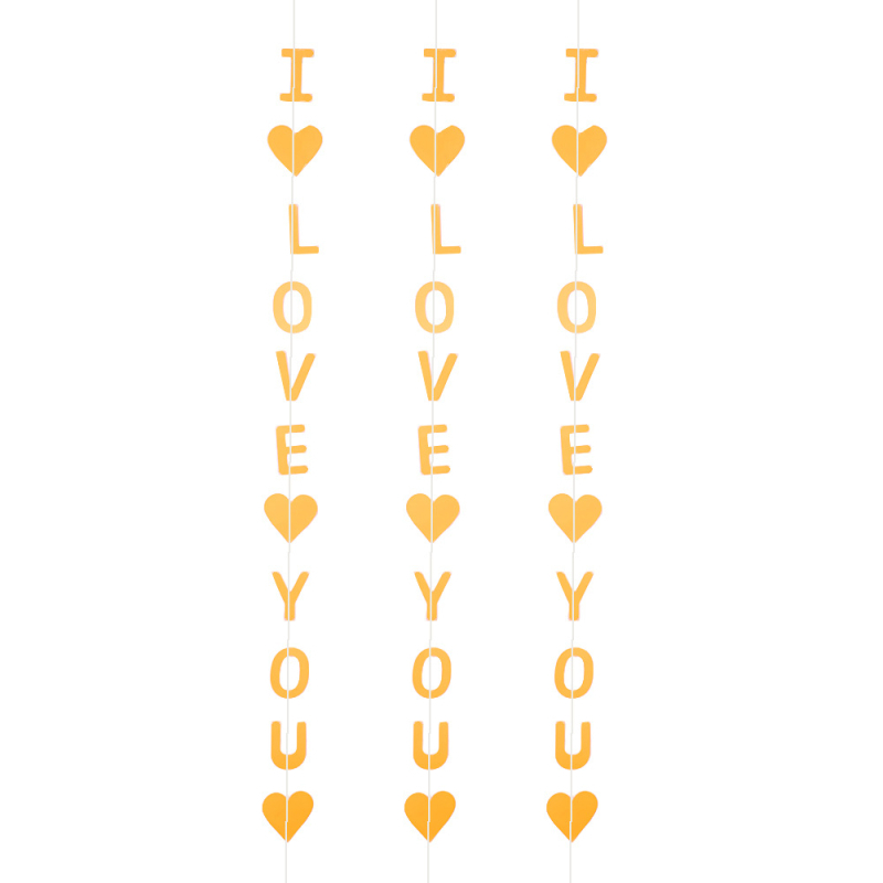 Love You διακοσμητικά κρεμαστά για τη Γιορτή του Αγίου Βαλεντίνου, για γάμους και πάρτι — πανό για 21ο γενέθλιο