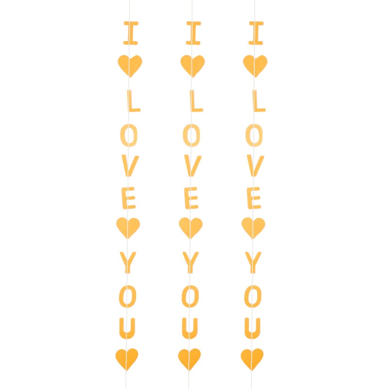Love You διακοσμητικά κρεμαστά για τη Γιορτή του Αγίου Βαλεντίνου, για γάμους και πάρτι — πανό για 21ο γενέθλιο
