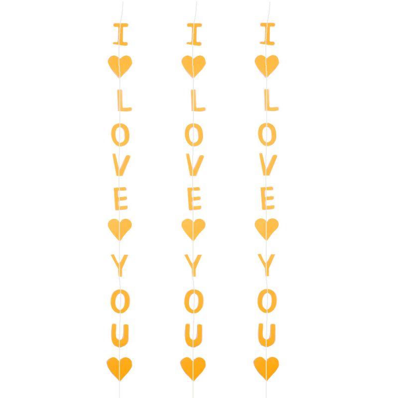 Love You διακοσμητικά κρεμαστά για τη Γιορτή του Αγίου Βαλεντίνου, για γάμους και πάρτι — πανό για 21ο γενέθλιο