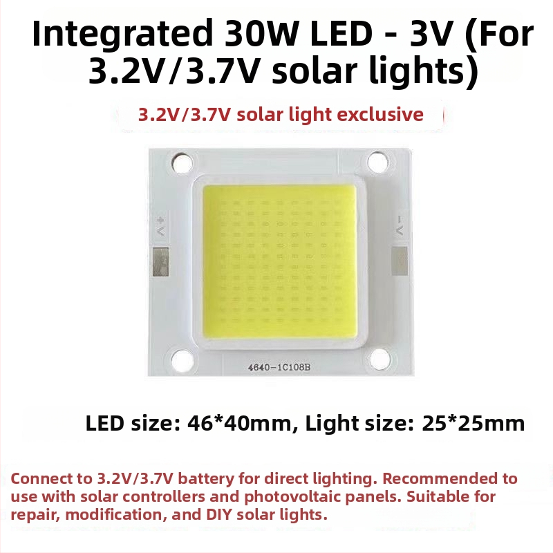 Guanyi solárne pouličné svetlo, bez ovládača, integrovaný LED flood panel 30W/50W