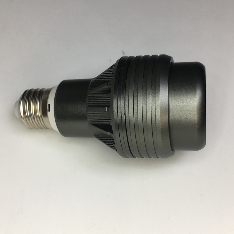 10W LED PAR20 прожектор с алуминиев корпус, черно-сив финиш, регулиращ пръстен, лъч 15–60°