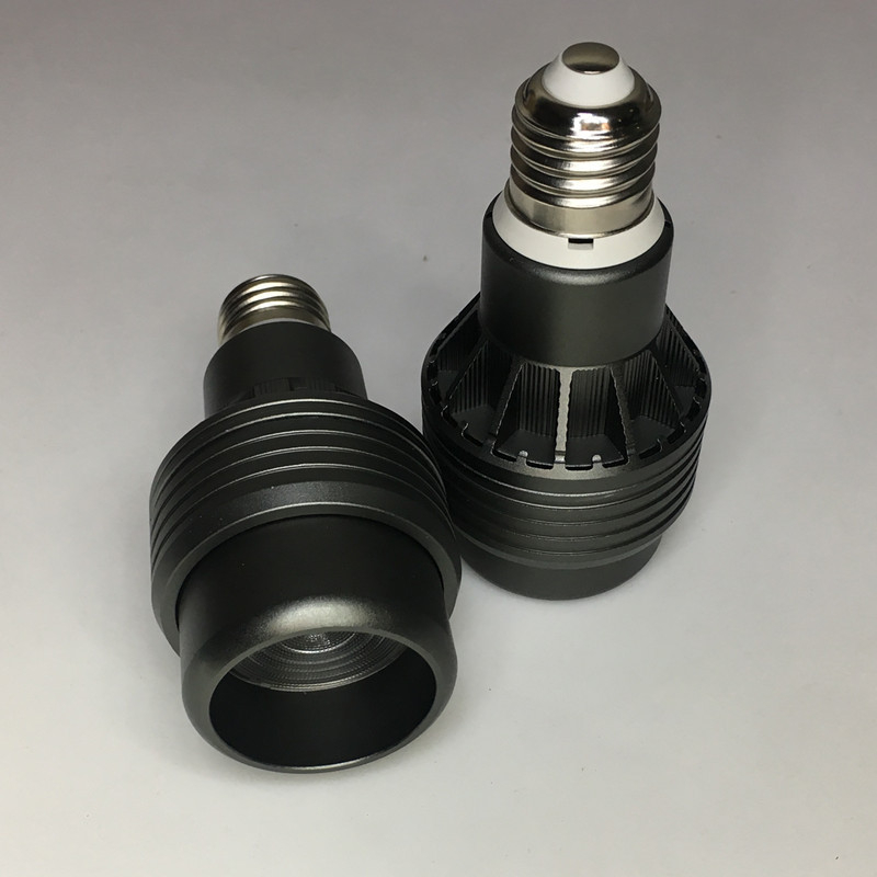 10W LED PAR20 прожектор с алуминиев корпус, черно-сив финиш, регулиращ пръстен, лъч 15–60°