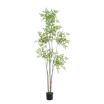Изкуствено растение за вътрешна декорация, голямо дърво-бонсай nandina на пода