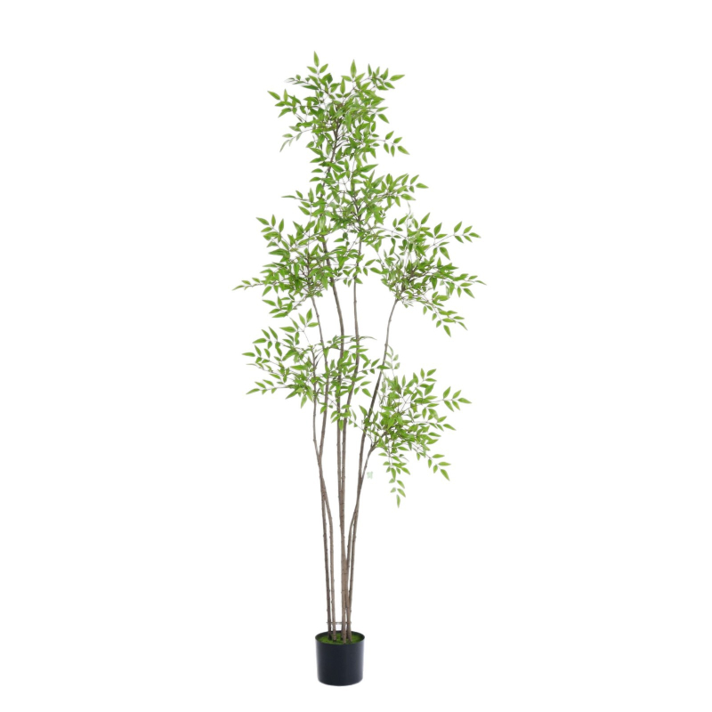 Изкуствено растение за вътрешна декорация, голямо дърво-бонсай nandina на пода