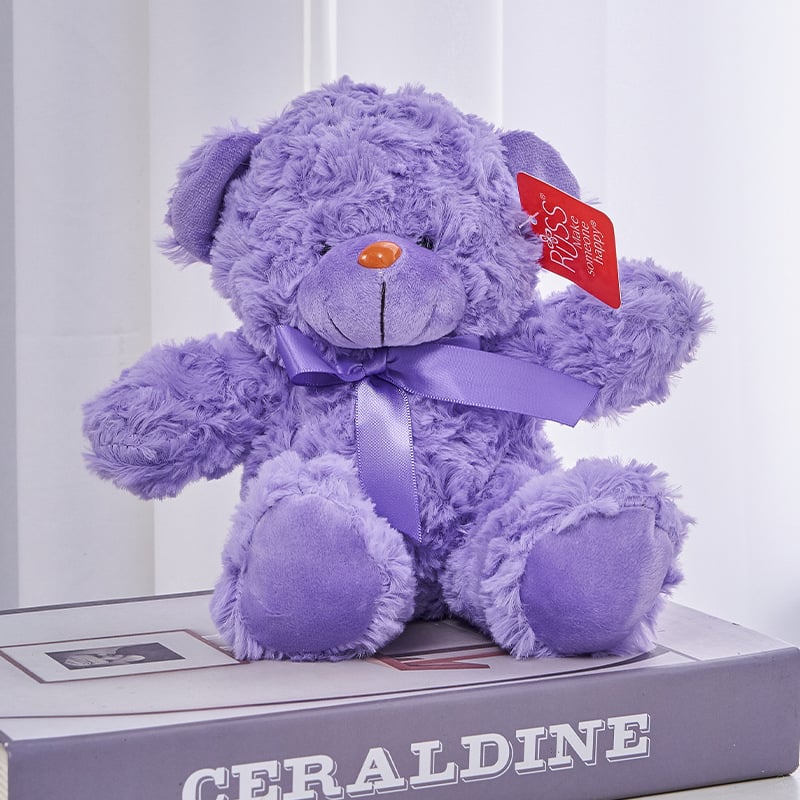 Mini šareni kovrčavi plišani medvjedić – mekana igračka i jastuk