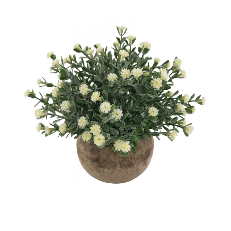 Изкуствени саксийни растения и бонсаи с Gypsophila за дом и хотел, декоративни настолни елементи