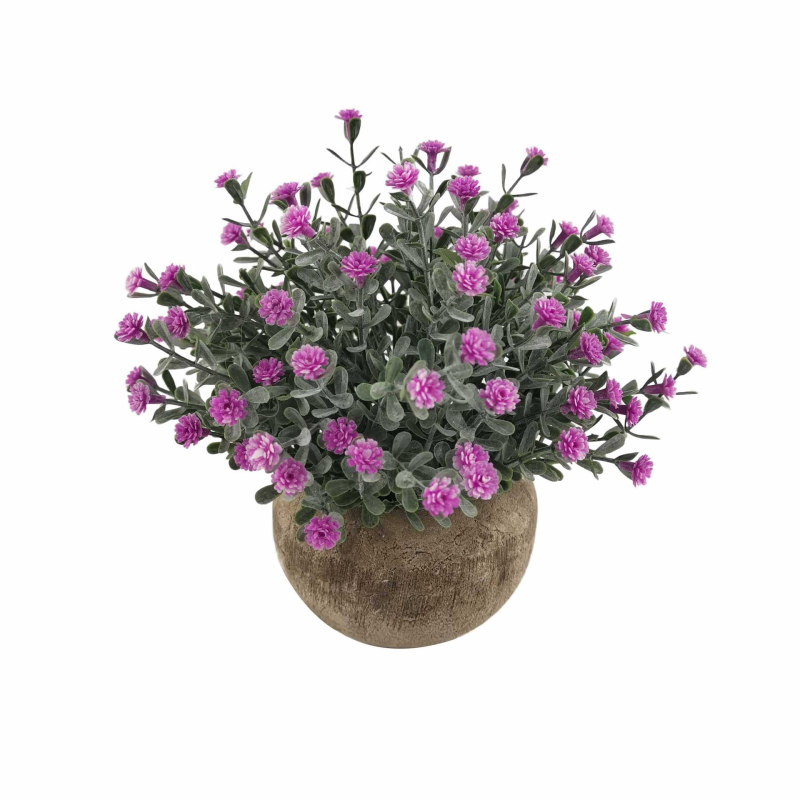 Изкуствени саксийни растения и бонсаи с Gypsophila за дом и хотел, декоративни настолни елементи