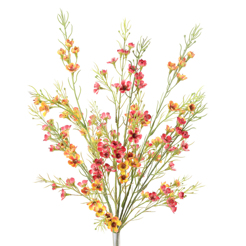 Изкуствени цветя — клонче Wintersweet с копринени цветове, за сватби и домашна декорация