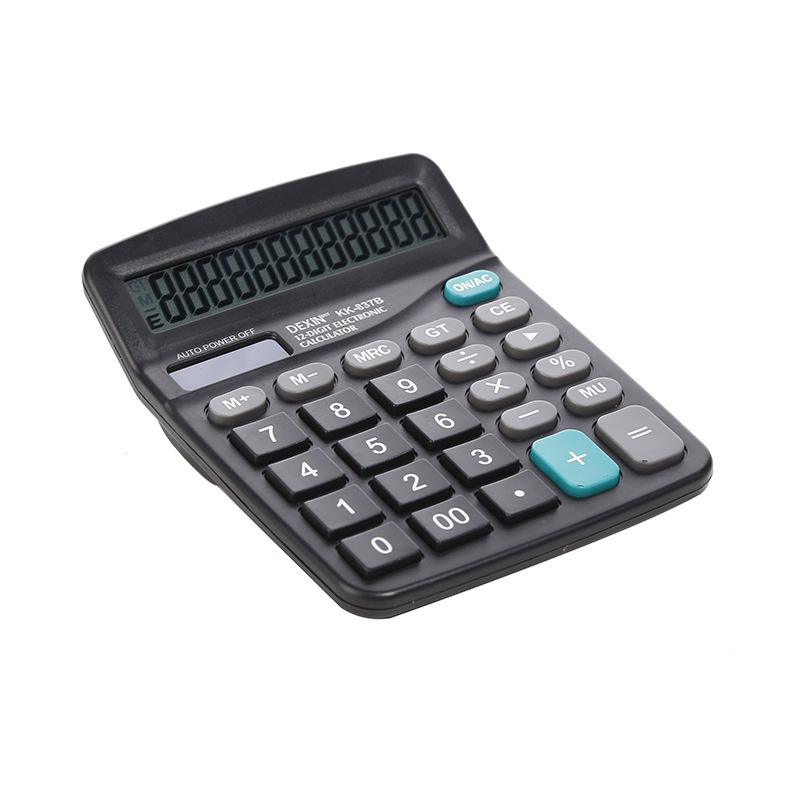 DEXIN KK-837B настолен калкулатор, 12-цифрен, за офисни изчисления