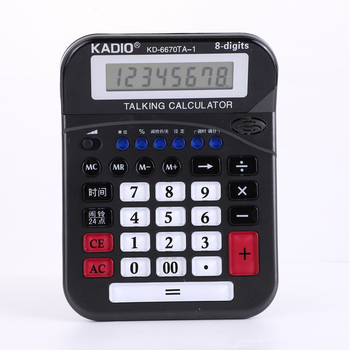 KADIO KD-6670 Калкулатор с глас за финанси и офис – реален човешки глас