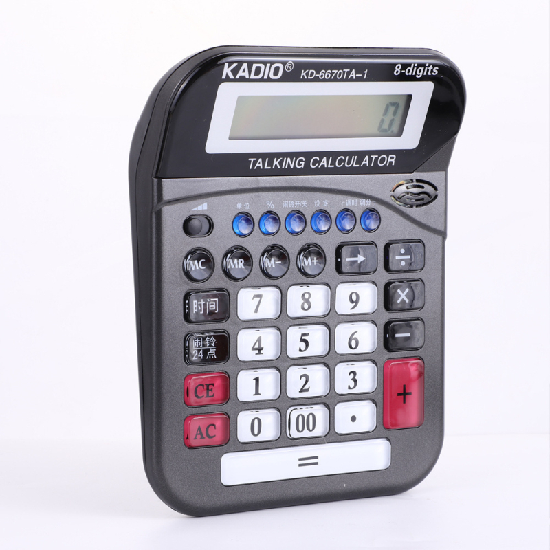 KADIO KD-6670 Калкулатор с глас за финанси и офис – реален човешки глас
