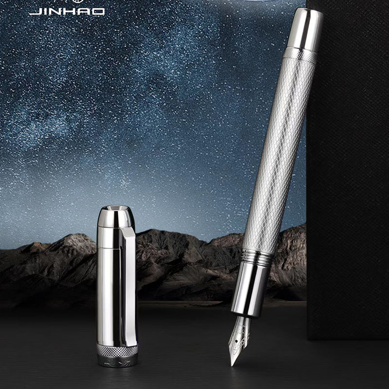 Jinhao 92 Планета фонтанна писалка с заменяем мастилен сак – за ученици и професионалисти, луксозна подаръчна кутия