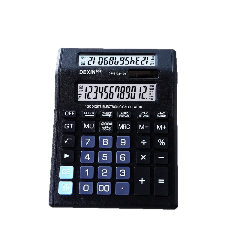 Dexin CT-8122-120 калкулатор с двойен дисплей за офис и финанси