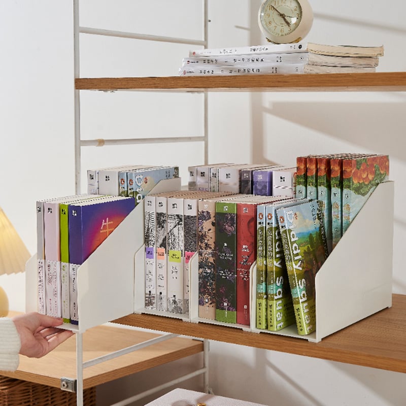 Двуярусна настолна поставка за книги A5 – вертикална стойка за илюстрирани книги