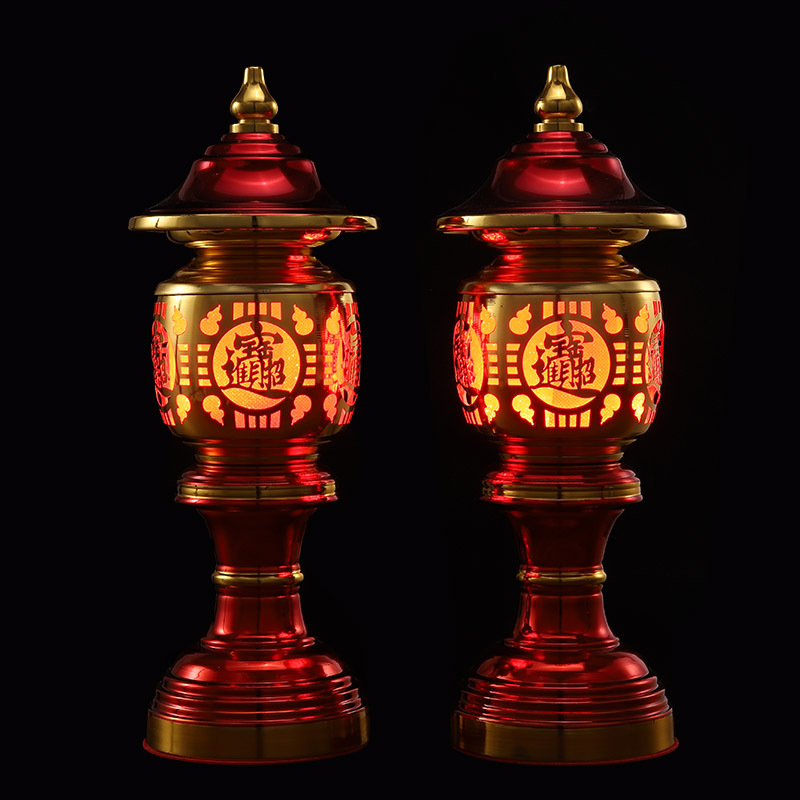 LED oltarna svjetiljka od legure za kućno štovanje – Buddha i Guan Gong lampica, s napajanjem iz mreže