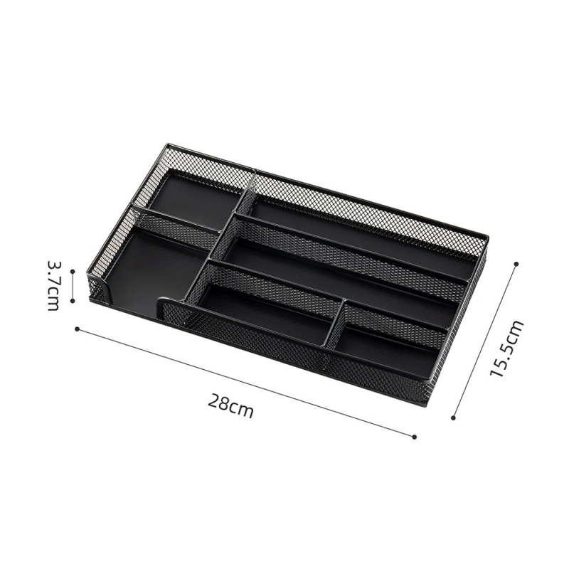 Метален 5‑слоен държач за документи за бюро, Z3321, размери 28×15.5×3.7 см