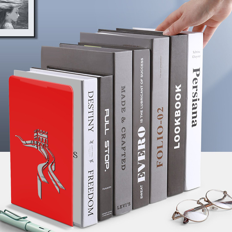 Лазерно изрязани метални стойки за книги с мотив Велика китайска стена, персонализирани според вашите чертежи.