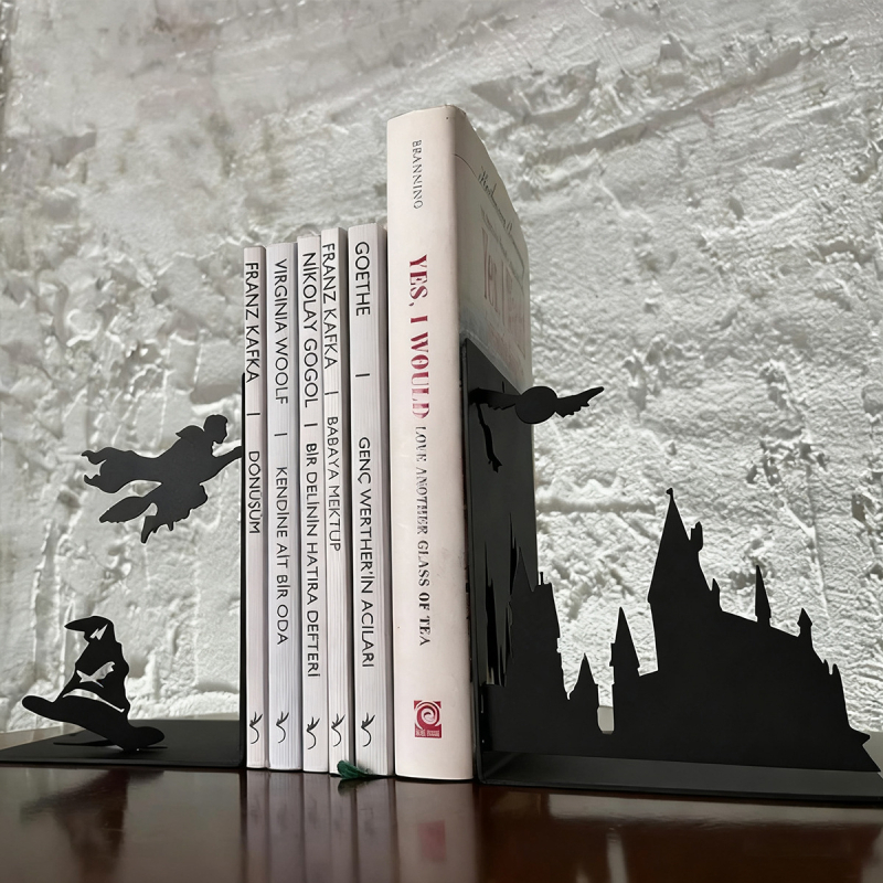 Метален книжен стопер в европейско-американски фентъзи стил, магическа тема, креативна декоративна поставка за полица