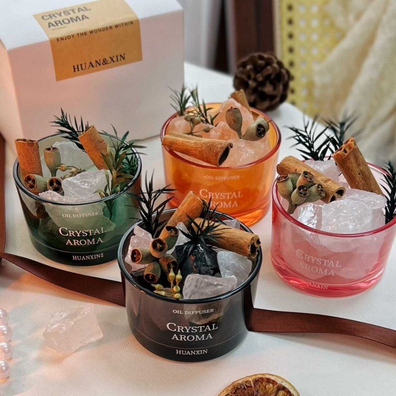 Difuzor aromaterapije bez plamena – kristalni kamen za unutarnju dekoraciju sobe, spavaću sobu