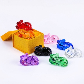 Zlatna kristalna miša figurica od citrina, Godina štakora, Zodijak dar