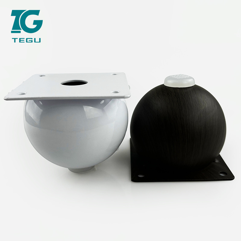 Picioare rotunde pentru mobilier – metalice, cu finisaj electrogalvanic sau pudrat, pentru pat, canapea, măsuță de cafea, dulap TV