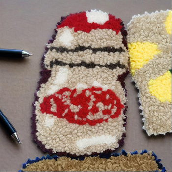 Комплект за punch needle бродерия за подложки за чаши — DIY ръчна изработка
