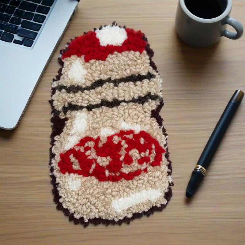 Комплект за punch needle бродерия за подложки за чаши — DIY ръчна изработка