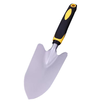 Комплект градинарски инструменти за засаждане на дървета: двуфункционална култиватор-лопата, четиричленен комплект за копане и плевене, малка лопатка за саксии