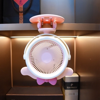 Sanrio Kuromi Meimei Rabbit USB клип-фен, преносим настолен вентилатор за общежитие и офис