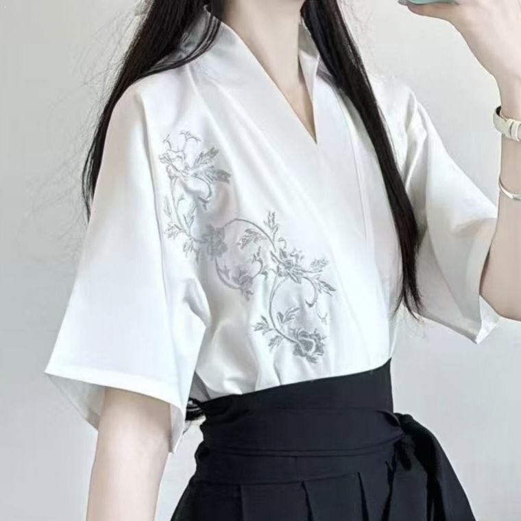 Ženski Hanfu: Tang stil, osmerodijelna suknja, moderni nacionalni stil, ljetni Han elementi, za svakodnevno nošenje