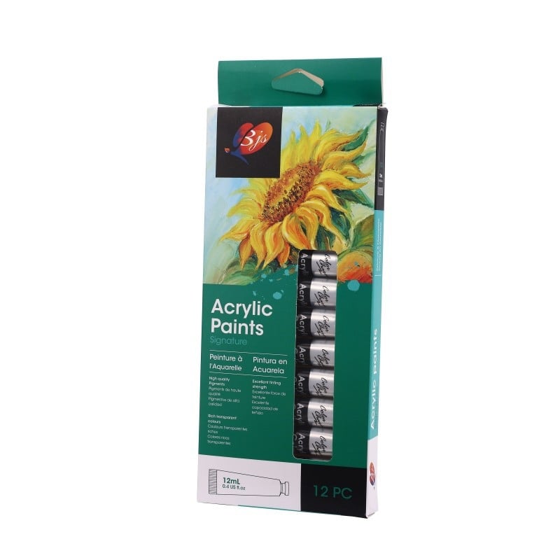 Baroque komplet od 12 boja, 12 ml akvarel, guaš, akril i uljne boje u aluminijskim tubama za početnike DIY crtanje