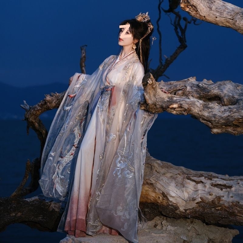 Hanfu inspiriran dinastijom Song, bogata izvezena tkanina, moderni Han elementi, komplet za par, elegantan izgled