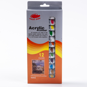Set pigmenata, 12 boja, 12 ml za akril, uljnu, akvarel i gouache – za skice
