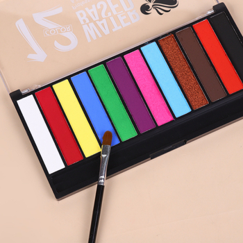 Set od 12 vodotopnih uljnih boja za crtanje tijela, scenski makeup i plesnu umjetnost