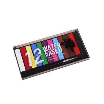 Set od 12 vodotopnih uljnih boja za crtanje tijela, scenski makeup i plesnu umjetnost