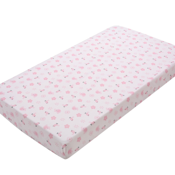 Set de lenjerie pentru copii, 3 piese: pilotă, cearșaf elastic, fustă de pat — stil desen animat drăguț, toate anotimpurile
