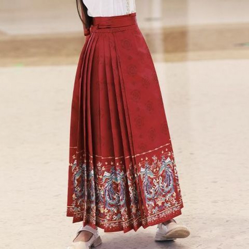 Hanfu set za djevojčice s Mamian suknjom, kineski stil Ming dinastije