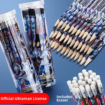 Jiamei Ultraman Ye Luoli HB молив с гумичка, 12/30 броя
