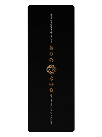 5 mm debela protivklizna joga podloga od PU i prirodnog kaučuka, dimenzije 183 × 68 cm, pogodna za jogu, fitness i ples, s integriranim vodilnim linijama
