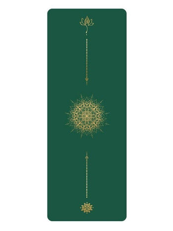 5 mm debela protivklizna joga podloga od PU i prirodnog kaučuka, dimenzije 183 × 68 cm, pogodna za jogu, fitness i ples, s integriranim vodilnim linijama