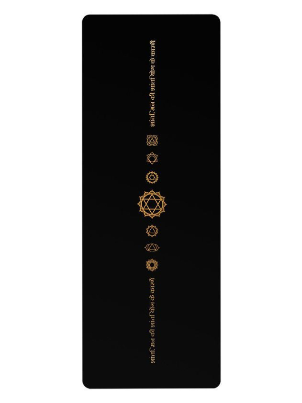 5 mm debela protivklizna joga podloga od PU i prirodnog kaučuka, dimenzije 183 × 68 cm, pogodna za jogu, fitness i ples, s integriranim vodilnim linijama