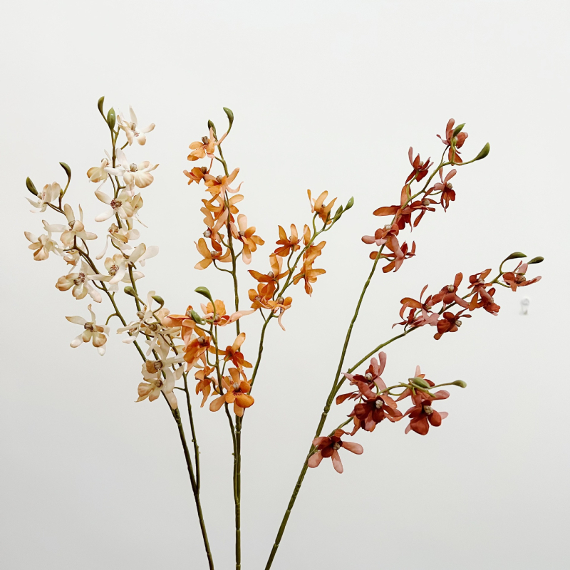 With Yang изкуствена орхидея Phalaenopsis мини — копринено цвете за домашна декорация, подходящо за сватби и фотосесии