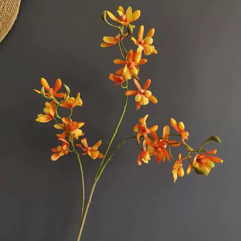 With Yang изкуствена орхидея Phalaenopsis мини — копринено цвете за домашна декорация, подходящо за сватби и фотосесии