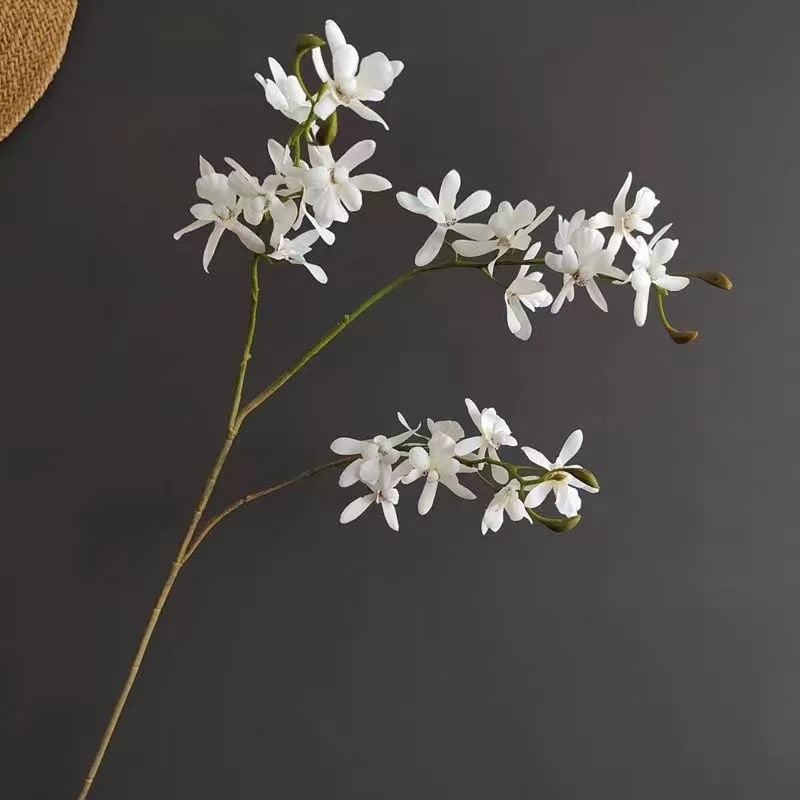With Yang изкуствена орхидея Phalaenopsis мини — копринено цвете за домашна декорация, подходящо за сватби и фотосесии