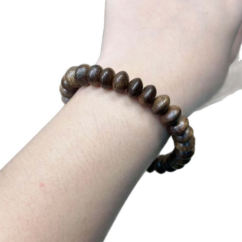 Narukvica od abakusa od agarwood Kalimantan Huangqinan – DIY budistički nakit, privjesak za mobitel