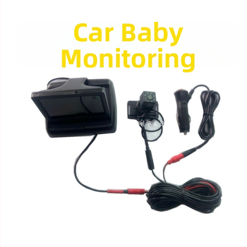 Automobilový monitor pre deti s popruhom na upevnenie, HD LCD displej 4,3–5 palcov